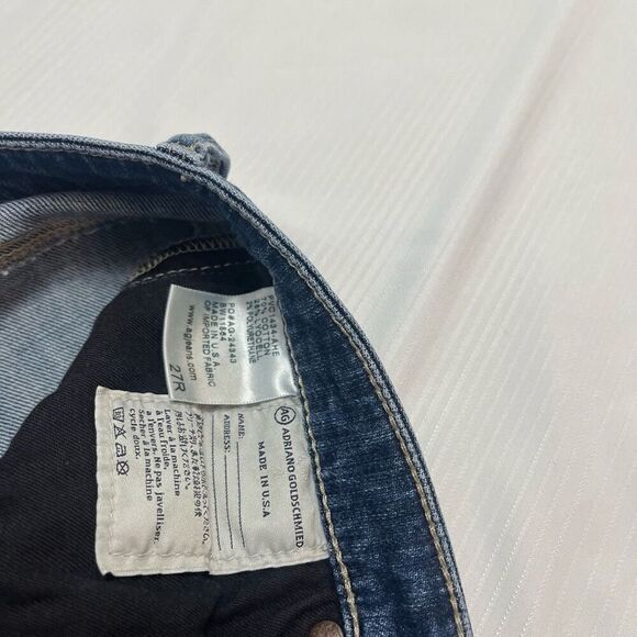 Adriana Goldschmied The Prima Mid Rise Cigarette Denim Jeans Size 27 R - Picture 8 of 11